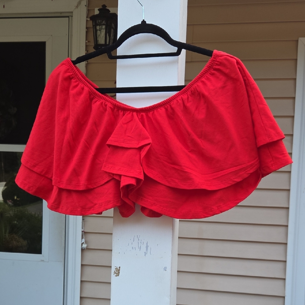 NWT Rebdolls Off-Shoulder Ruffle Blouse